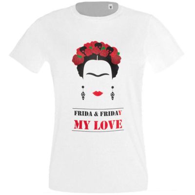 Футболка женская Frida & Friday, белая-1
