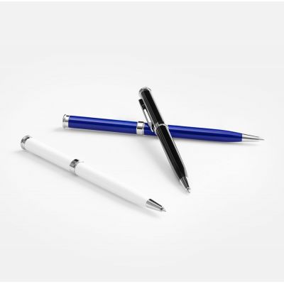 Ручка шариковая Finn Chrome, белая-4