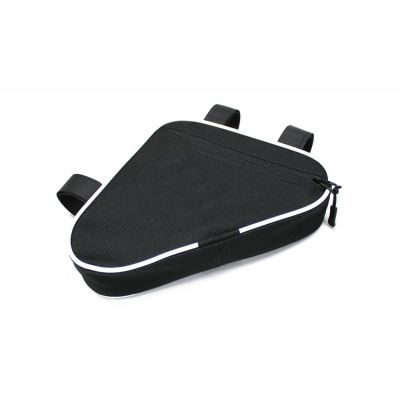 Велосумка на раму BikeLine Mini, черная с белым-0