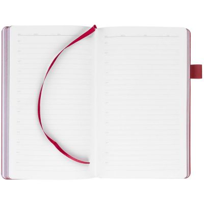 Ежедневник White Shall, недатированный, белый с красным-4