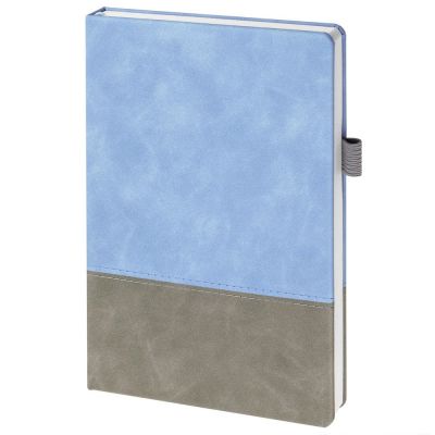 Ежедневник Horizon, недатированный, серый с голубым-1