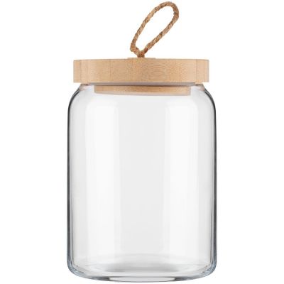 Банка с бамбуковой крышкой Woody M-1