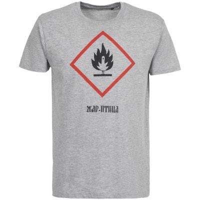 Футболка «Жар-птица», серый меланж-1
