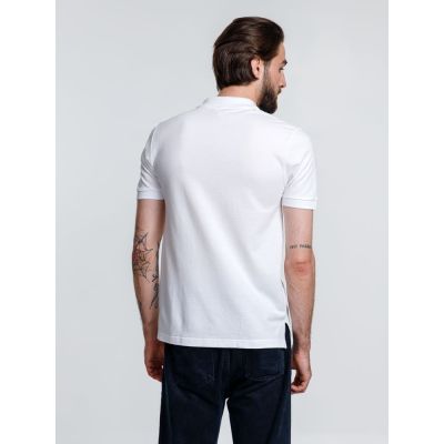 Рубашка поло мужская Adam, белая-5