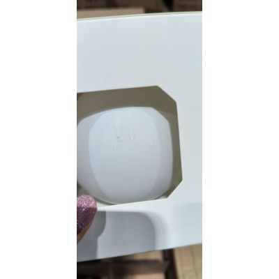 Оформительский шар Finery, 8 см, матовый белый-3