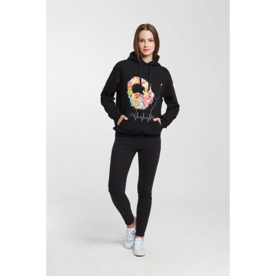 Толстовка Feel The Beat, черная-2