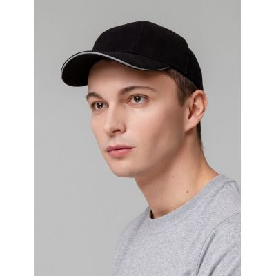 Бейсболка Hard Work Black со светоотражающим элементом-6