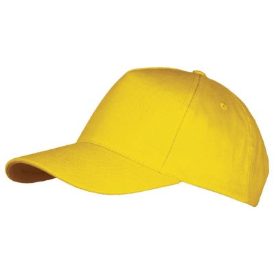 Бейсболка Long Beach, желтая-0