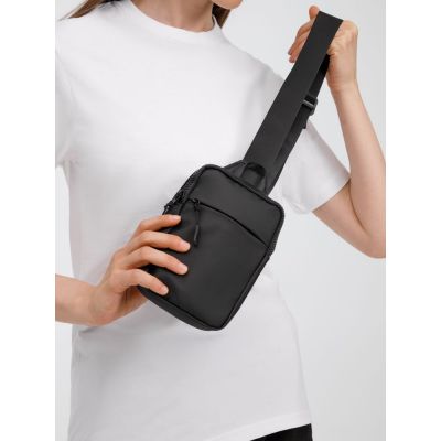 Спортивная кросс-боди сумка UrbanHike, черная-5