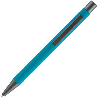 Ручка шариковая Atento Soft Touch, бирюзовая-2