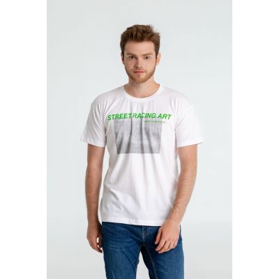 Футболка Street Racing Art, белая-0