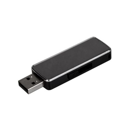 Флешка с подсветкой логотипа Highlight, черная, 8 Гб-1