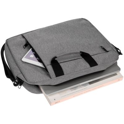 Сумка для ноутбука Oneworld, серая-6