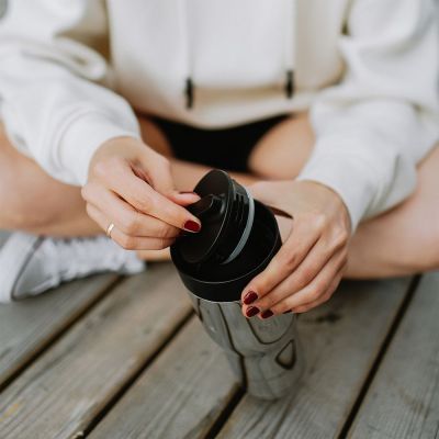Термостакан Tumbler 470, вакуумный, стальной зеркальный-7