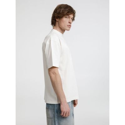 Футболка оверсайз унисекс Sideline, молочно-белая-5