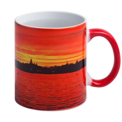 Кружка «Хамелеон» ver.2, матовая, красная-3