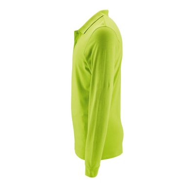 Рубашка поло мужская с длинным рукавом Perfect LSL Men, зеленое яблоко-2