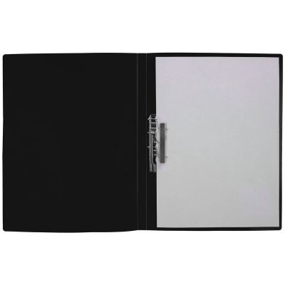 Папка с прижимом Expert, черная-3