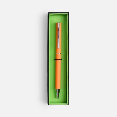 Ручка шариковая Blade Soft Touch в футляре, оранжевая-1