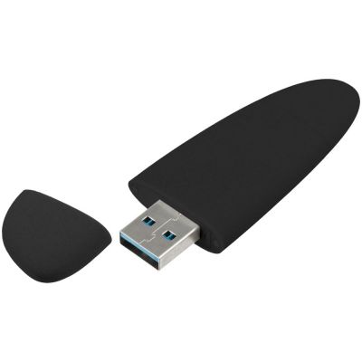 Флешка Pebble Type-C, USB 3.0, черная, 16 Гб-1