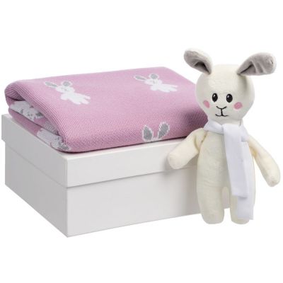 Набор детский с зайками Beastie Toys, розовый-0