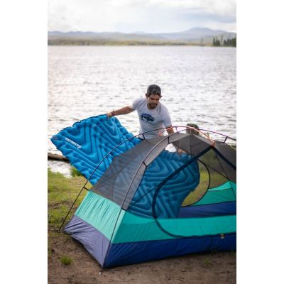 Надувной коврик Static V Double, синий-9