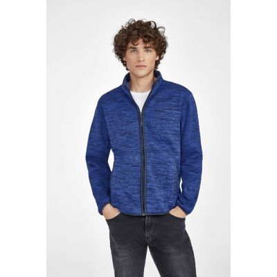 Куртка флисовая Turbo, синяя с темно-синим-3