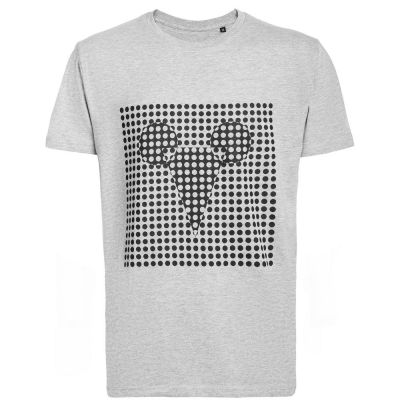 Футболка мужская Optical Mouse, серый меланж-0