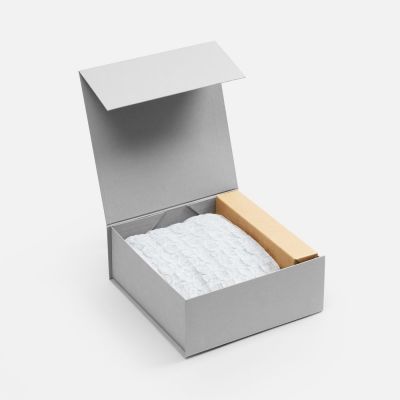 Коробка складная Quadra Fold, серая-3