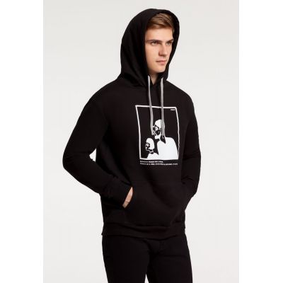 Толстовка с капюшоном «Леон», черная-2