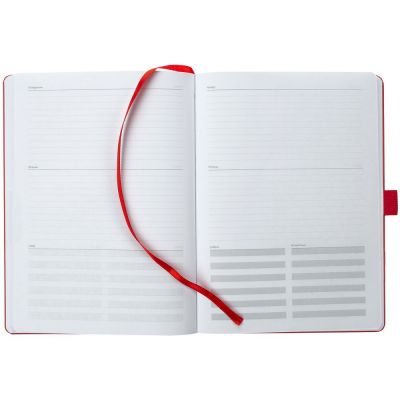 Еженедельник Lucky, недатированный, красный-4