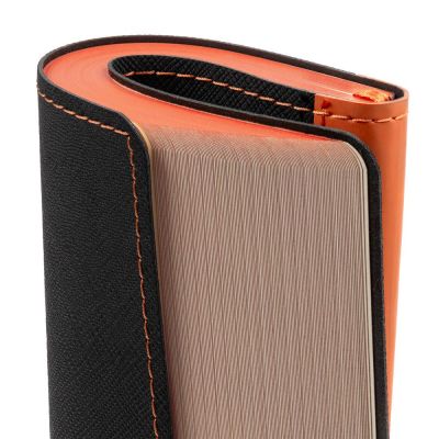 Ежедневник Nice Twice, недатированный, черный с оранжевым-7