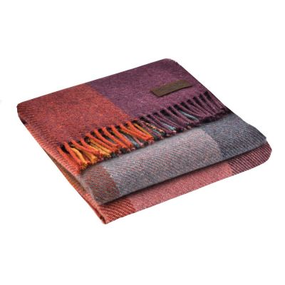 Плед Arequipa, фиолетовый с серым-0