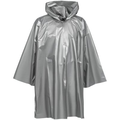 Дождевик-плащ CloudTime, серебристый-0
