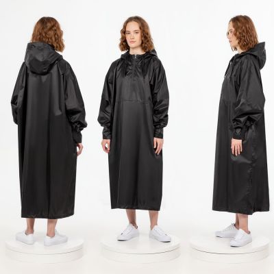 Дождевик-анорак R1, черный-1