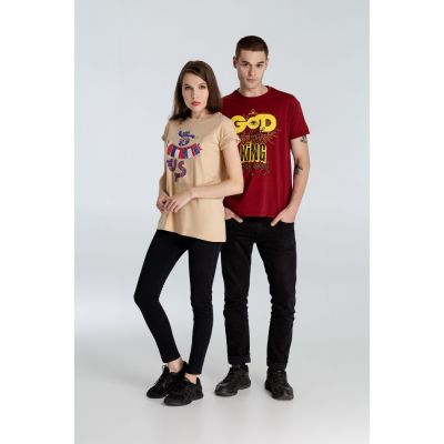 Футболка Don't You Dare to Underrate Us, песочная-9