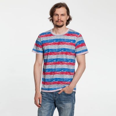 Футболка мужская Rayet двусторонняя, красная с синим-9