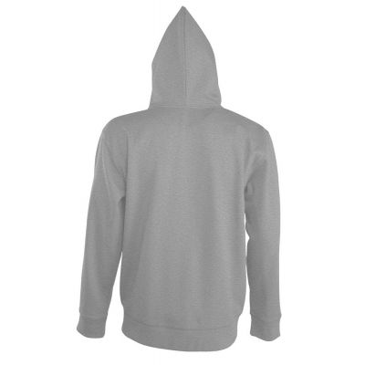 Толстовка мужская на молнии с капюшоном Seven Men, серый меланж-2