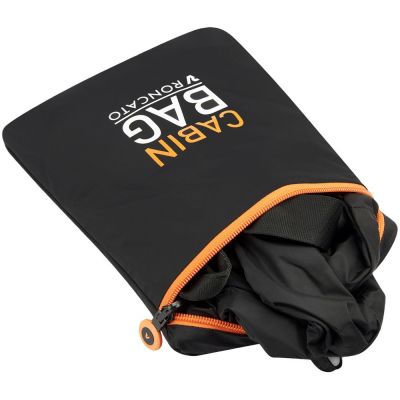 Сумка дорожная Compact Neon, черная с оранжевым-7