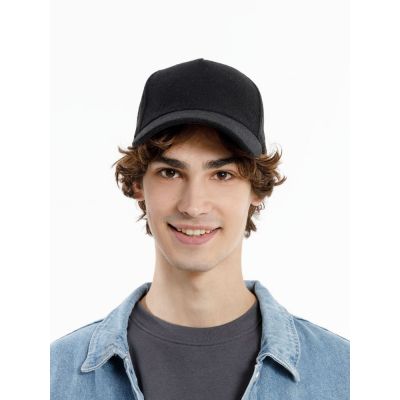 Бейсболка Woolridge, черная-4