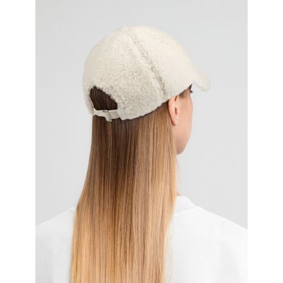 Бейсболка Oblako, утепленная, молочно-белая-1
