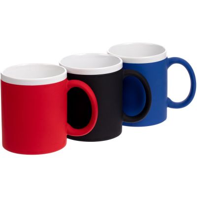 Кружка StopSpot с покрытием софт-тач, черная-2