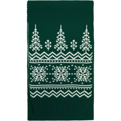 Шарф Elnik, зеленый с молочно-белым-0