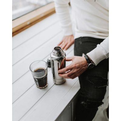 Термос Flask 470, вакуумный, стальной зеркальный-7