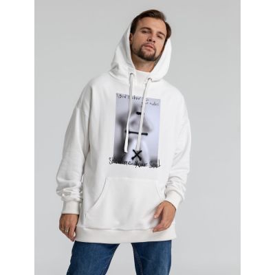 Худи оверсайз «Покажи мне свою душу», молочно-белое-3