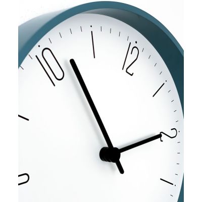 Часы настенные Floyd, голубые с белым-2