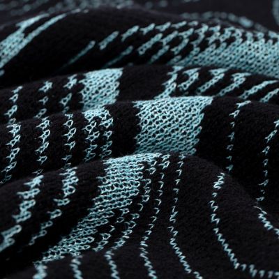 Плед Lumi Lure, черный с голубым-3