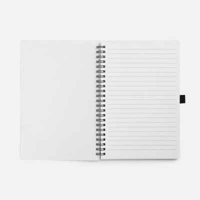 Блокнот на пружине Stone Line, белый-5
