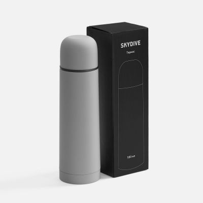 Термос Skydive ver. 2, серый-5