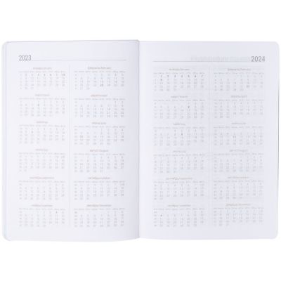 Ежедневник Butterfly, недатированный, белый с синим-5